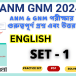 ANM GNM English Practice Set 1